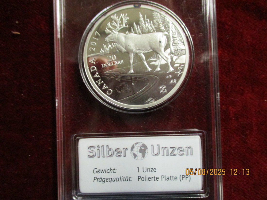  20 Dollars Kanada 2017 - 999,9er Silber 31,1 Gramm   