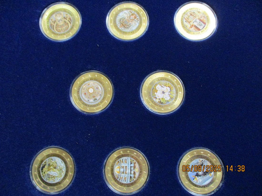  Sammlung Medaillen Frauenkirche zu Dresden Innenansicht Ca: 420 Gramm / WB1   