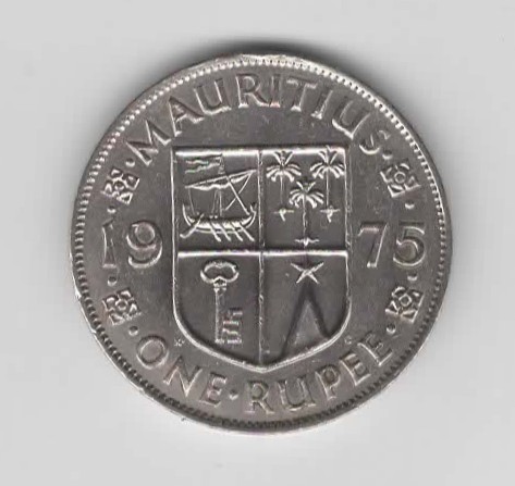  1 Rupee Mauritius 1975  (N369)   