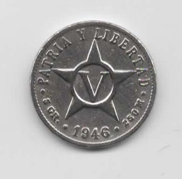  5 centavos Kuba 1946 (N372)   