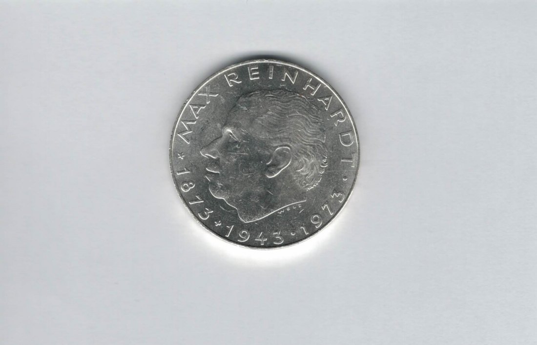  25 Schilling 1973 Max Reinhardt silber 10,4g fein Österreich Spittalgold9800 (04588/19)   