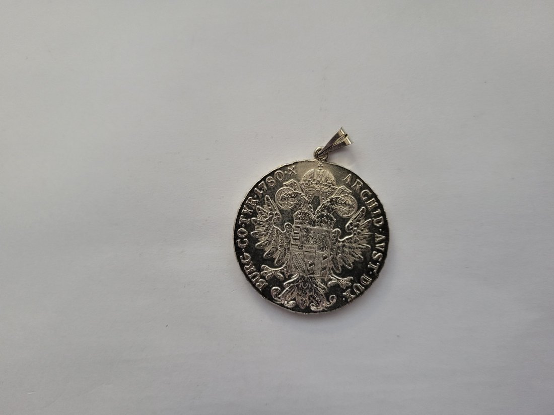  Maria Theresia Taler NP 1780 Anhänger zum Gedenken silber 28,4g Österreich Spittalgold9800 (3469   