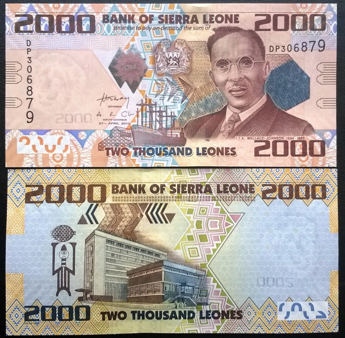  Siera Leone 2000 Leones UNC   