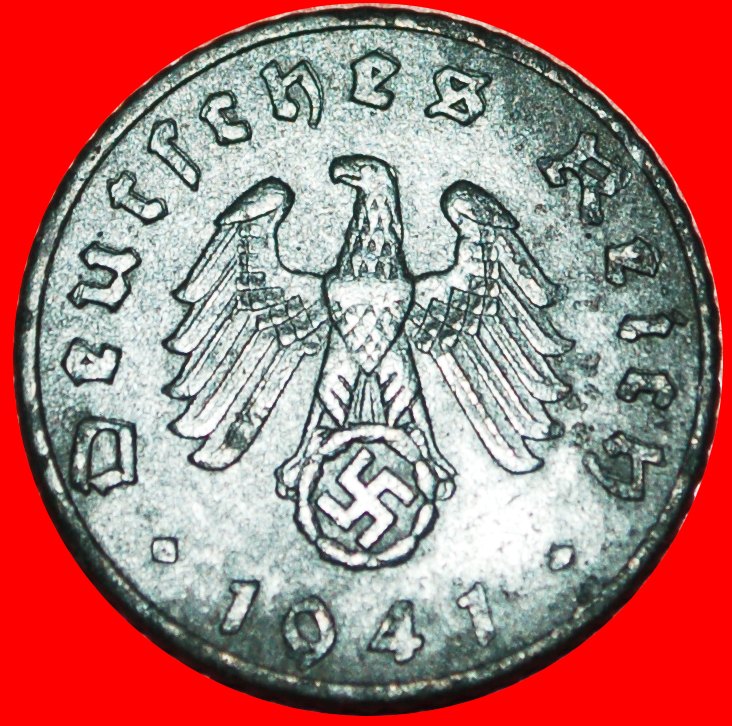  Ⰶ SWASTIKA: GERMANY ★ 5 PFENNIGS 1941E SAXONY! THIRD REICH 1933-1945!★LOW START★ NO RESERVE!   