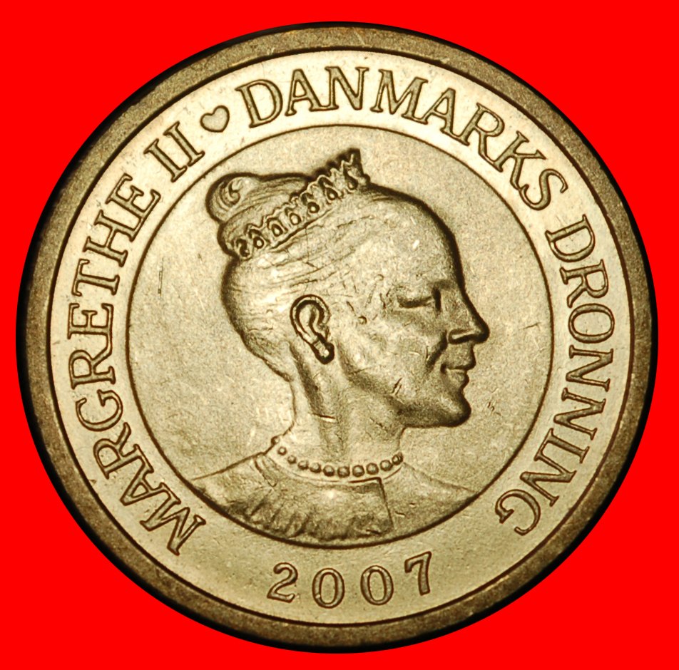  ⰆNOT RARE RIM:DENMARK★10 CROWNS 2007 BEAR 2007-2009 UNC MARGRETHE II 1972-2024★LOW START★NO RESERVE!   