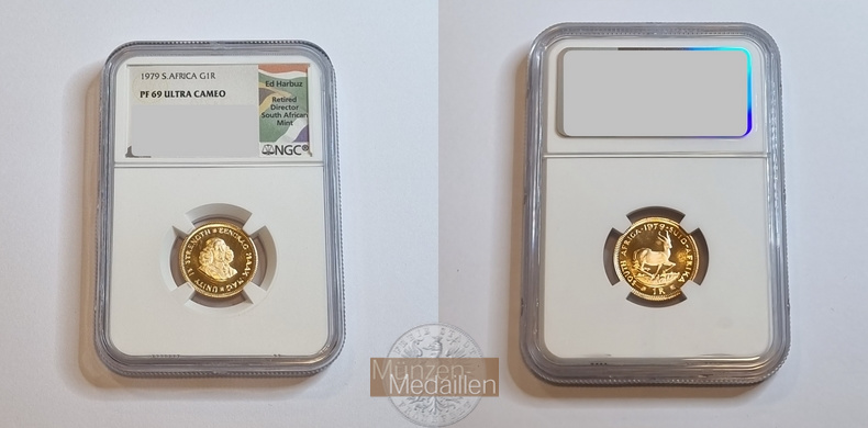 Südafrika MM-Frankfurt  Feingewicht: 3,66g 1 Rand 1979 