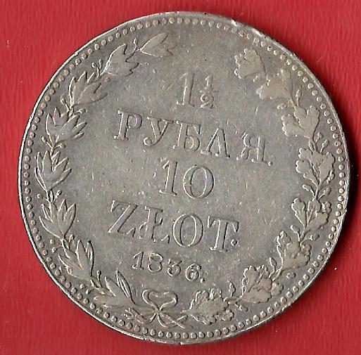  Polen 10 Zloty 1836 rar Koblenzer Muenzen Studio Münzankauf Koblenz Frank Maurer AL230   