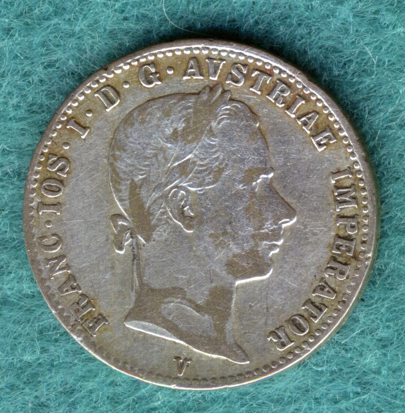  Österreich - Franz Joseph I. - 1/4 Gulden (Florin) 1859 V   