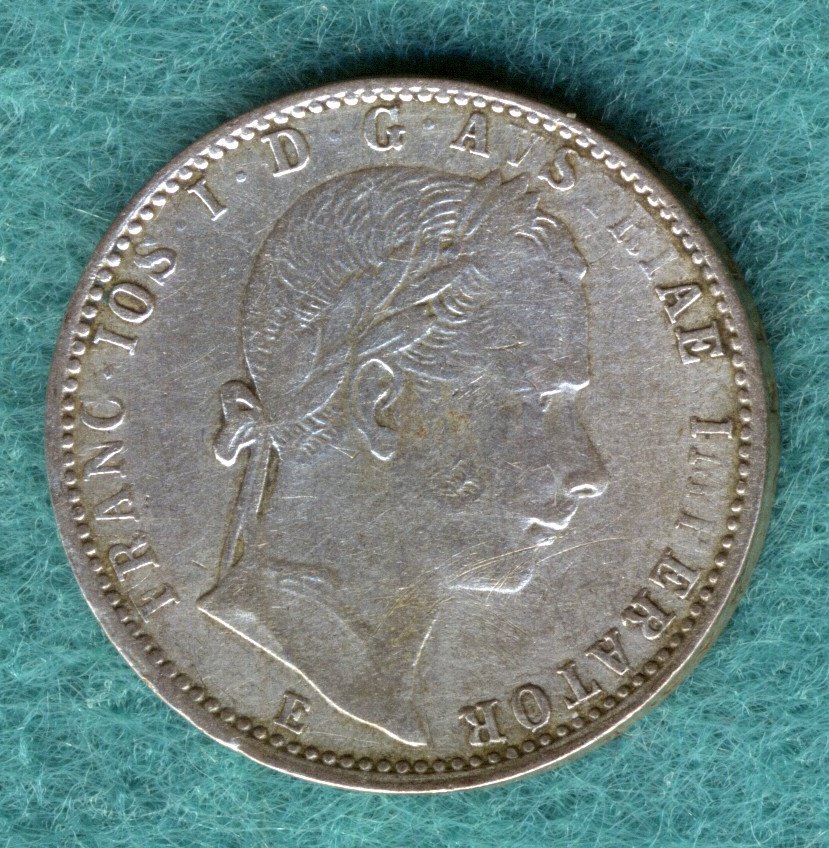  Österreich - Franz Joseph I. - 1/4 Gulden (Florin) 1862 E   