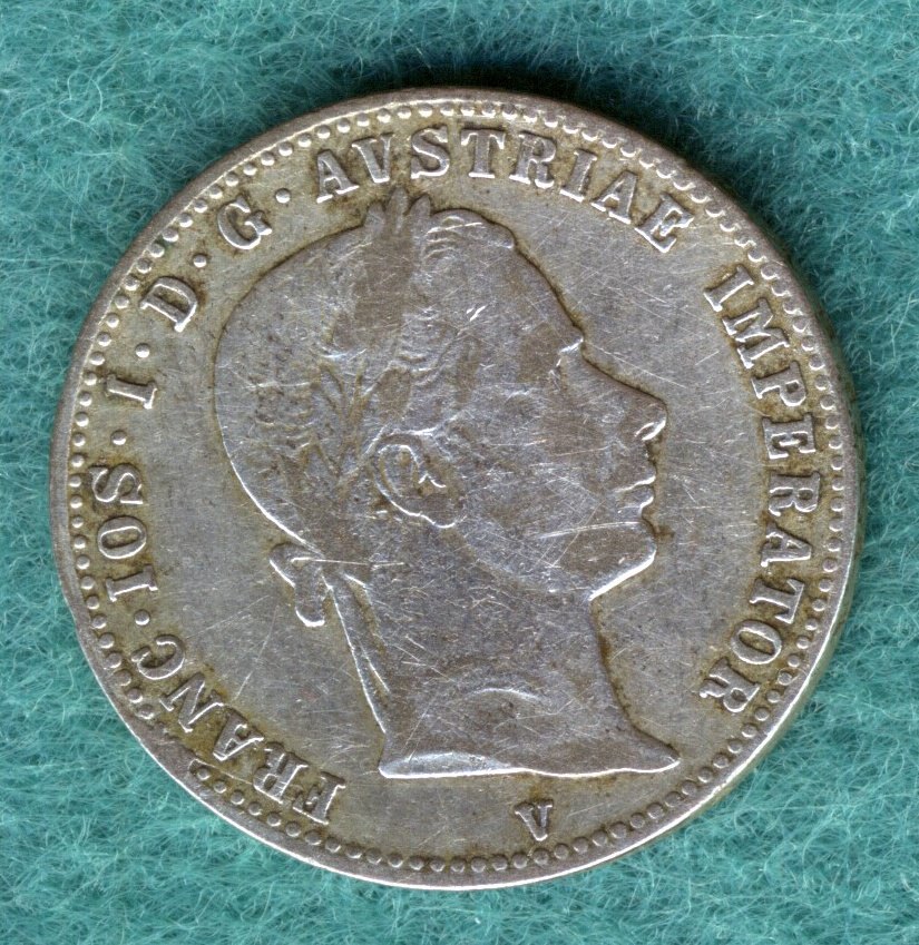  Österreich - Franz Joseph I. - 1/4 Gulden (Florin) 1860 V   
