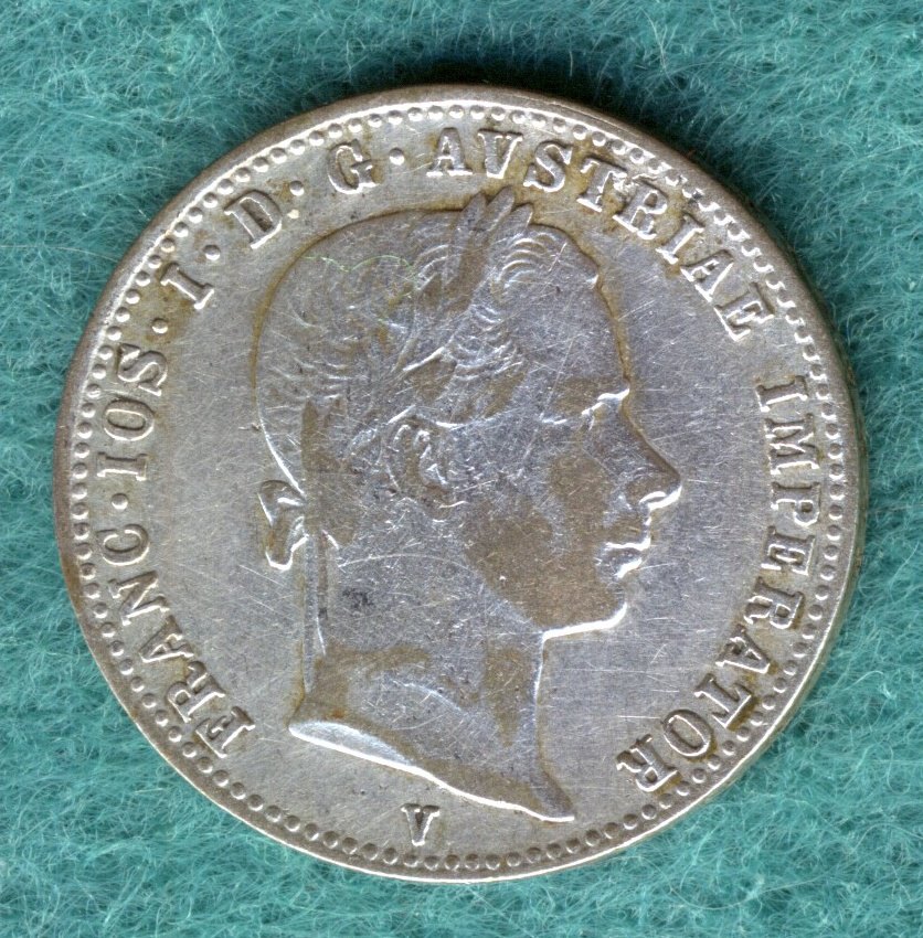  Österreich - Franz Joseph I. - 1/4 Gulden (Florin) 1857 V   