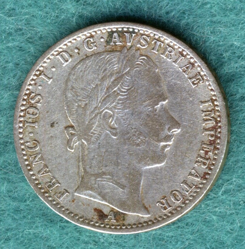  Österreich - Franz Joseph I. - 1/4 Gulden (Florin) 1860 A   