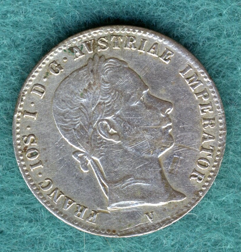  Österreich - Franz Joseph I. - 1/4 Gulden (Florin) 1862 V   