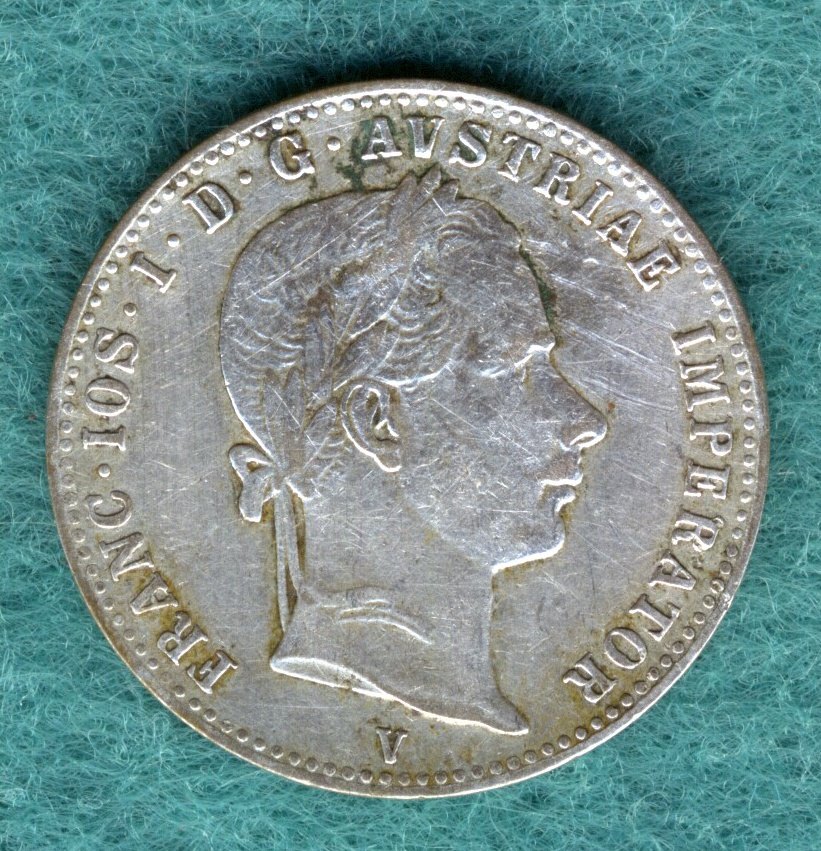  Österreich - Franz Joseph I. - 1/4 Gulden (Florin) 1861 V   