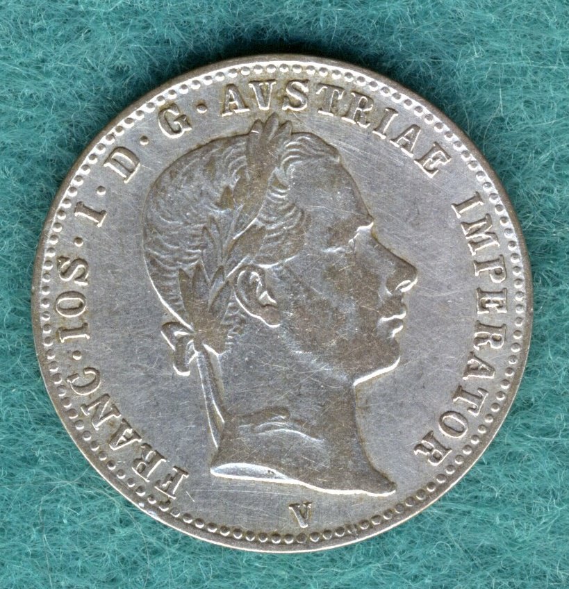  Österreich - Franz Joseph I. - 1/4 Gulden (Florin) 1863 V   