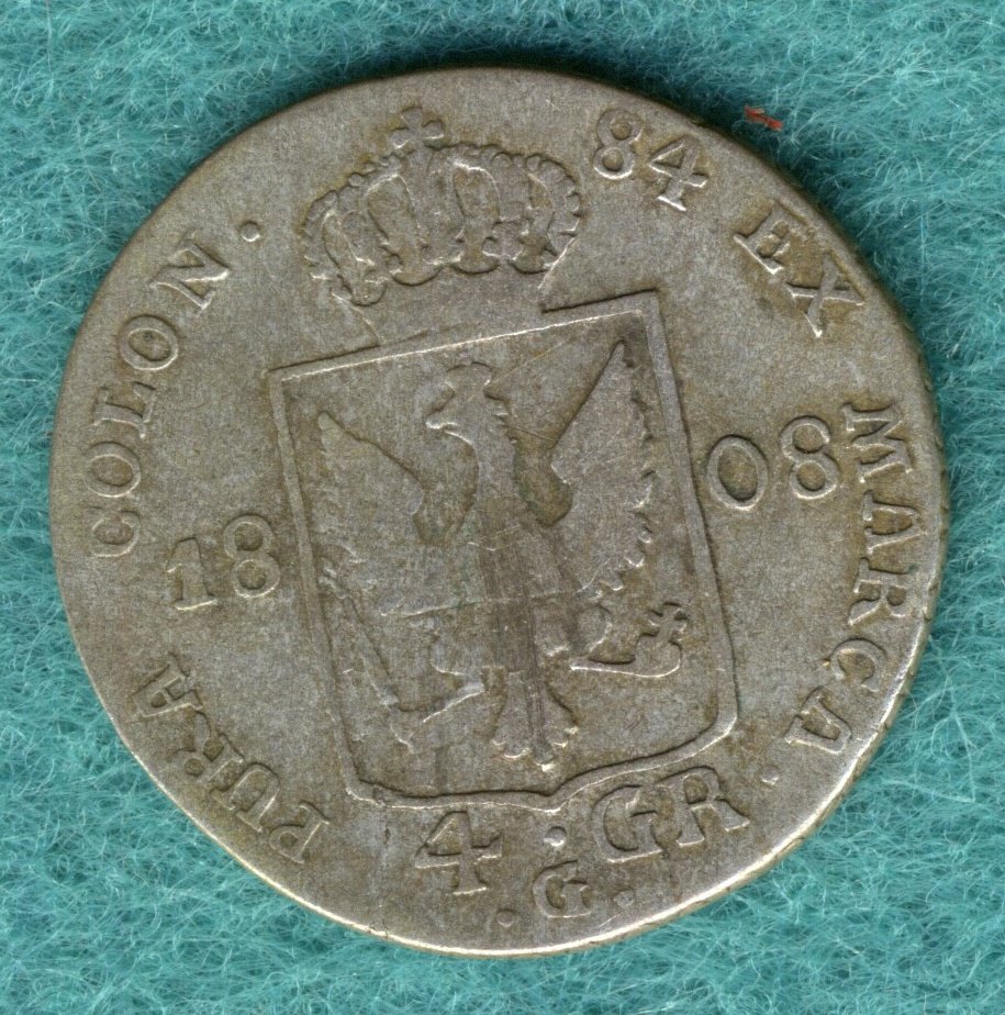  Preußen - Friedrich Wilhelm III. - 4 Groschen 1808 G   