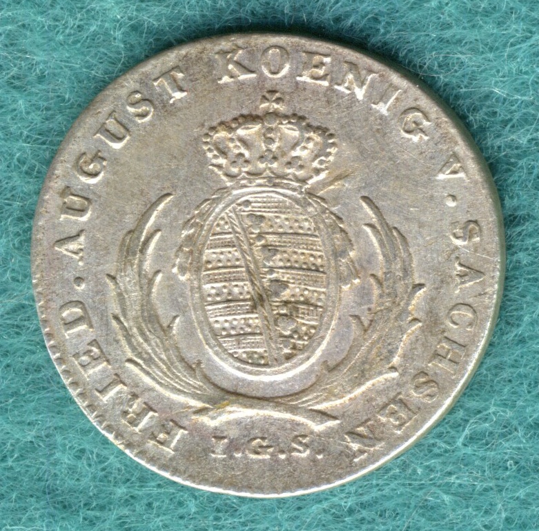  Sachsen - Friedrich August - 1/12 Thaler 1822 I.G.S.   