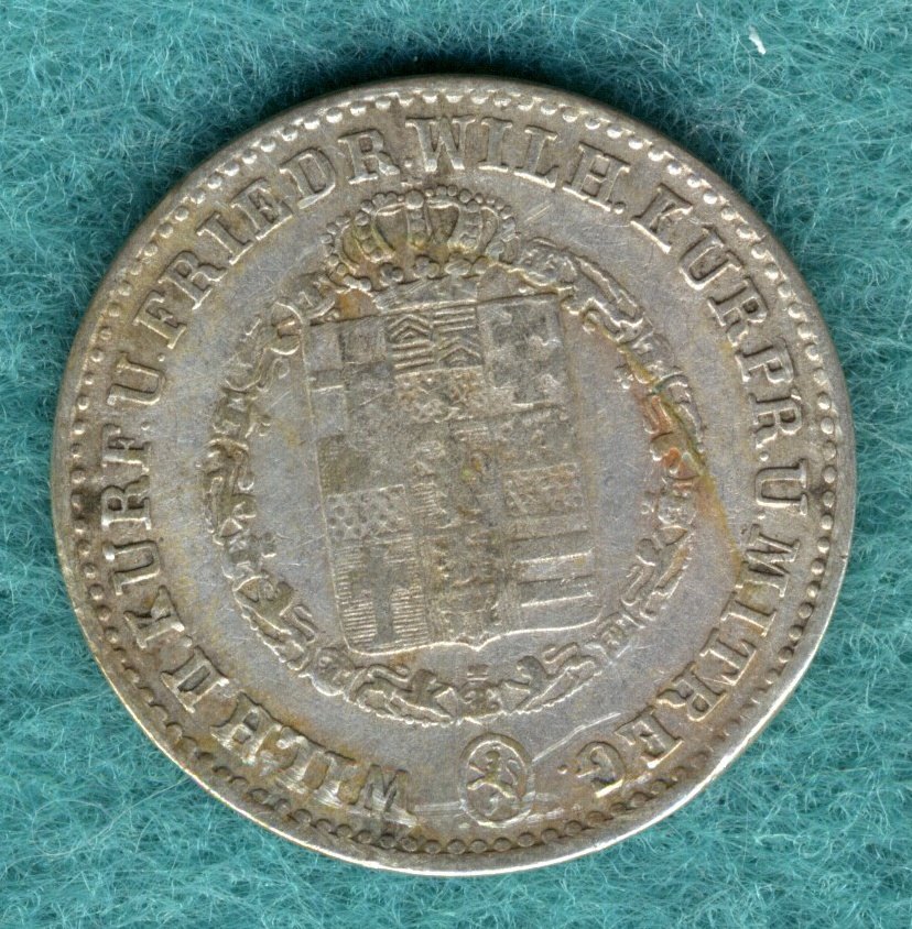  Hessen - Friedrich Wilhelm u. Wilhelm II. - 1/6 Thaler 1833   