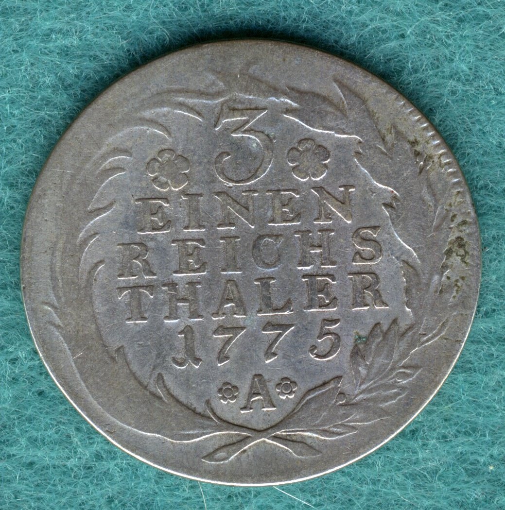  Preußen - Friedrich II. - 1/3 Thaler 1775 A   