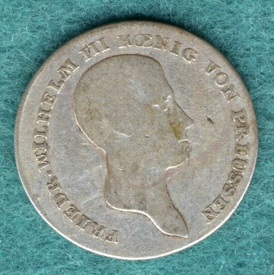  Preußen - Friedrich Wilhelm III. - 1/6 Thaler 1812 A   