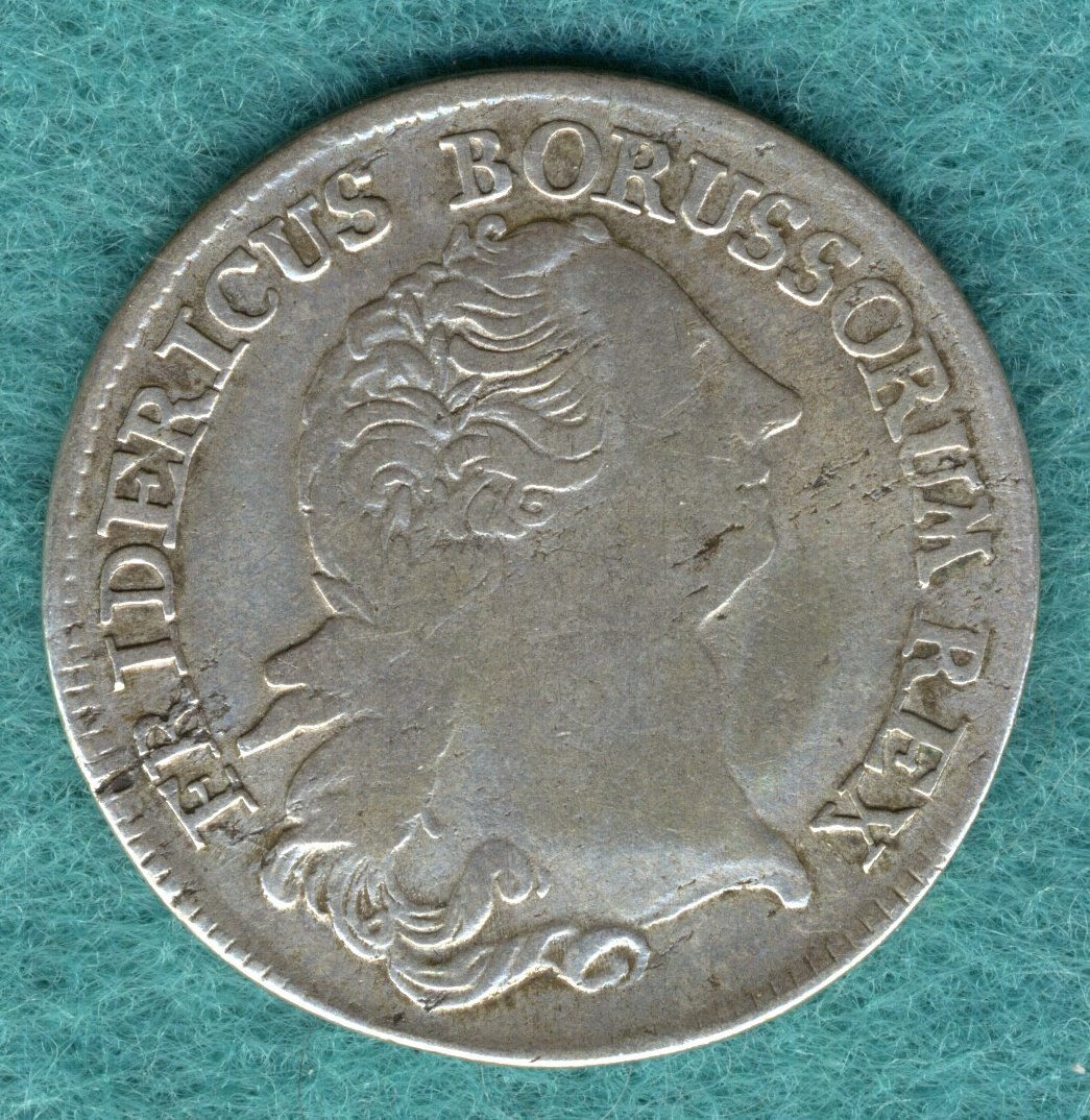  Preußen - Friedrich II. - 1/3 Thaler 1768 B   