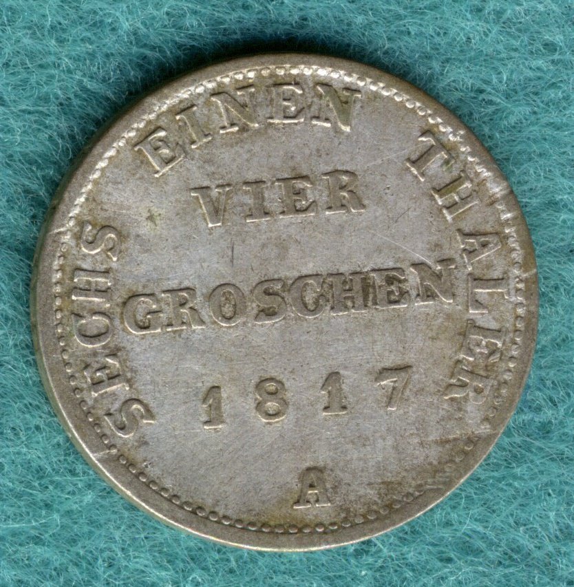  Preußen - Friedrich Wilhelm III. - 4 Groschen 1817 A   