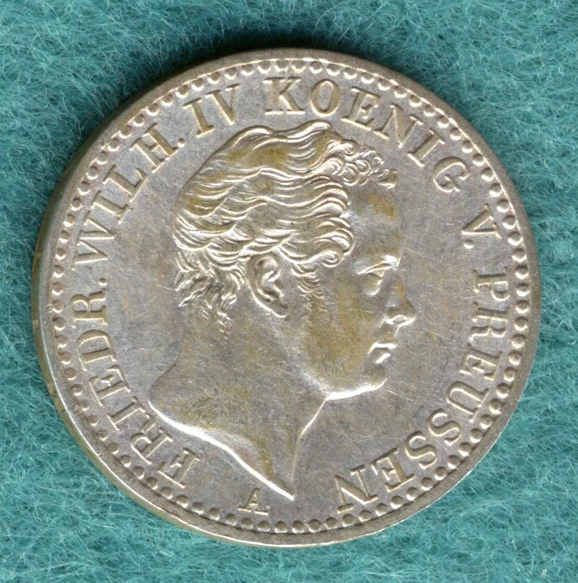  Preußen - Friedrich Wilhelm IV. - 1/6 Thaler 1842 A   