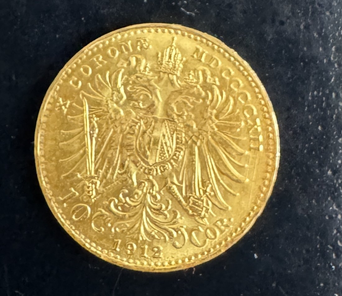  österreichische Goldmünze – 20 Kronen, Jahrgang 1912   