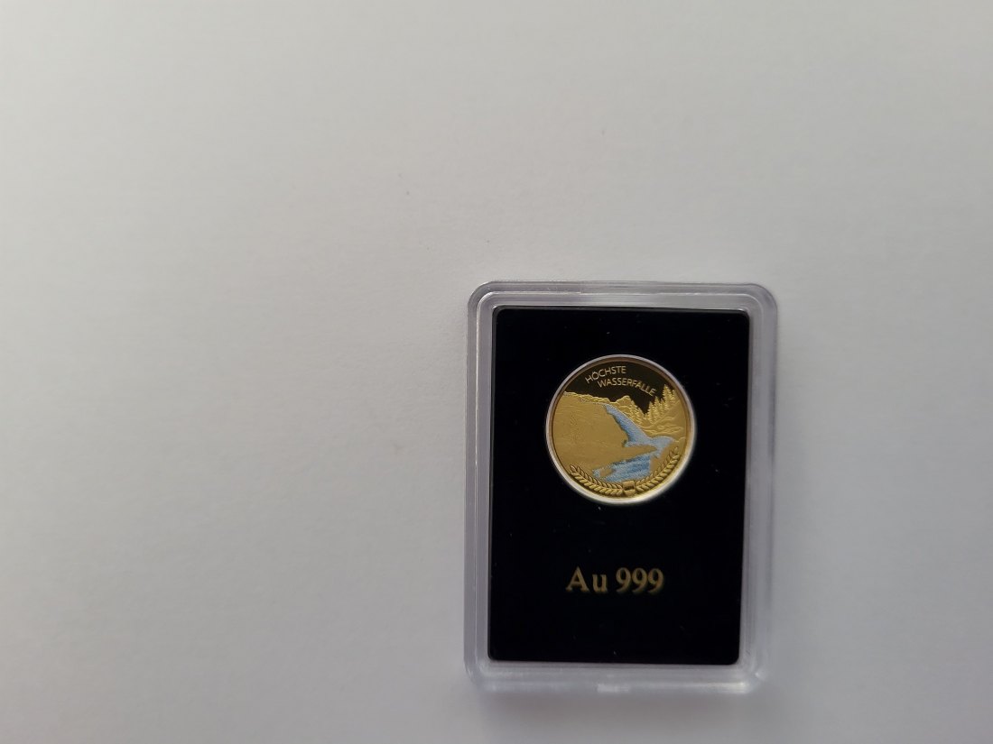  Goldmünze 1/200 Oz Höchste Wasseerfälle 986 Österreich Spittalgold9800 (5527   
