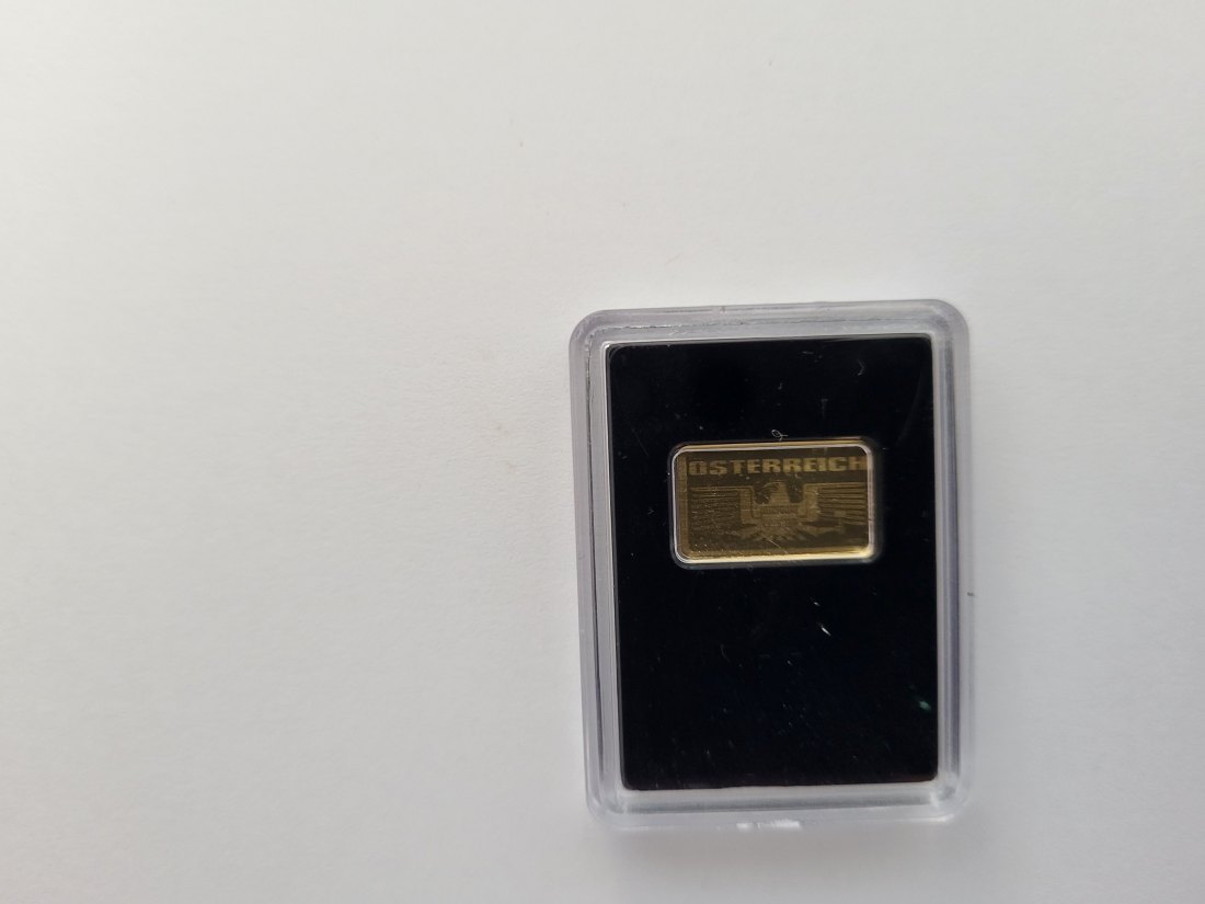  Goldbarren 1/200 Oz Brucknerhaus Goldenes Linz 986 Österreich Spittalgold9800 (5527   