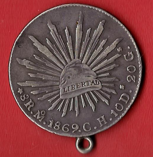  Mexico 8 Reales 1869 Koblenzer Muenzen Studio Münzankauf Koblenz Frank Maurer AL240   