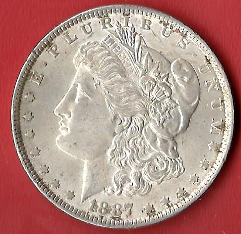  USA MOrgan Dollar 1887 Koblenzer Muenzen Studio Münzankauf Koblenz Frank Maurer AL242   