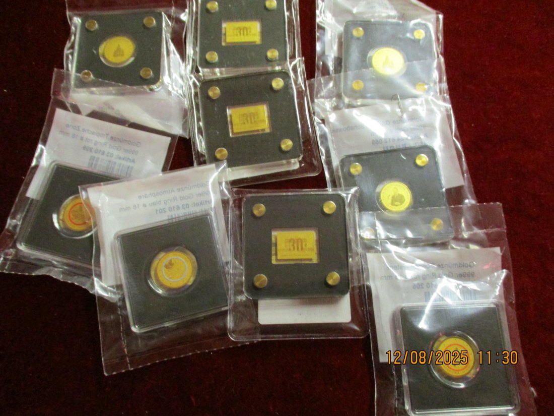  Anlagegold 0,5598 Gramm 999er Gold siehe Foto / X1   