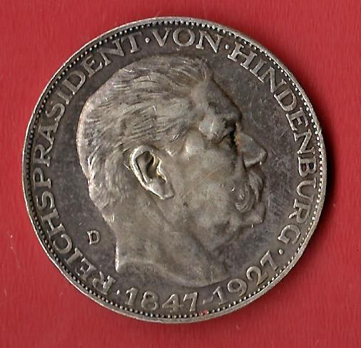  Hindenburgmedaille 1927 Koblenzer Muenzen Studio Münzankauf Koblenz Frank Maurer AL251   