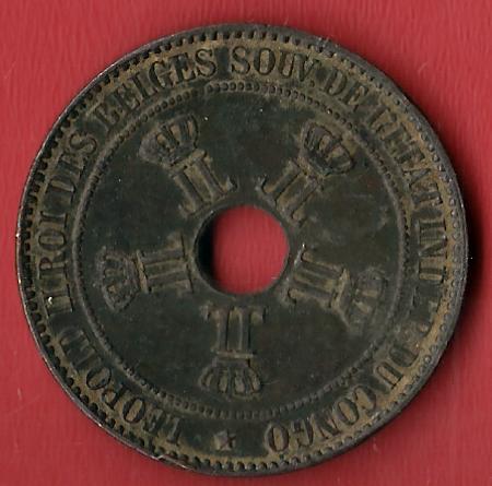  Belgisch Congo 1888 10 Cent. Koblenzer Muenzen Studio Münzankauf Koblenz Frank Maurer AL253   
