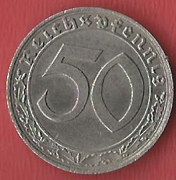 III Reich 50 Pf.1938 A Koblenzer Muenzen Studio Münzankauf Koblenz Frank Maurer AL255   