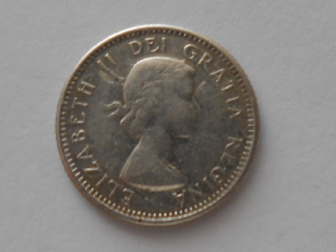  Kanada Silber 10 Cent 1959 (Silber 800)   