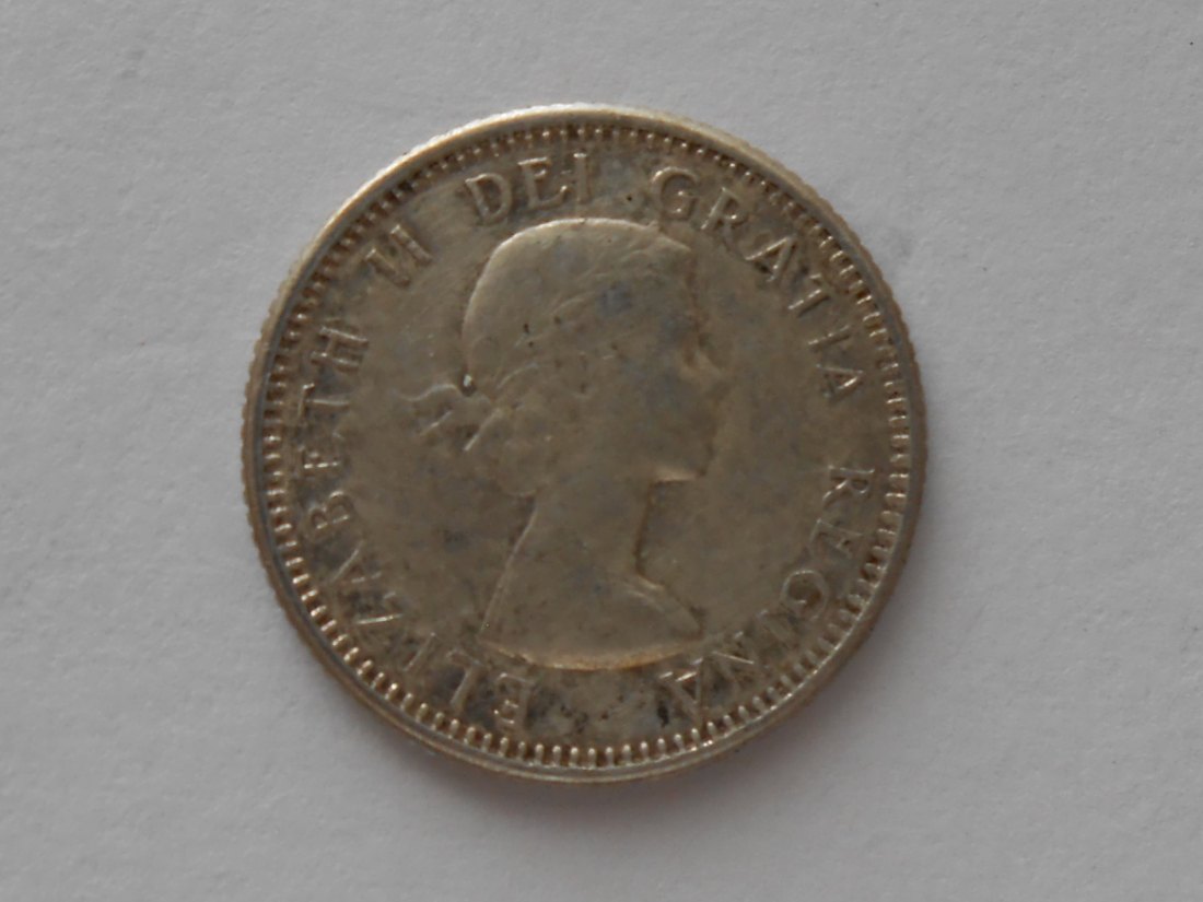  Kanada Silber 10 Cent 1960 (Silber 800)   