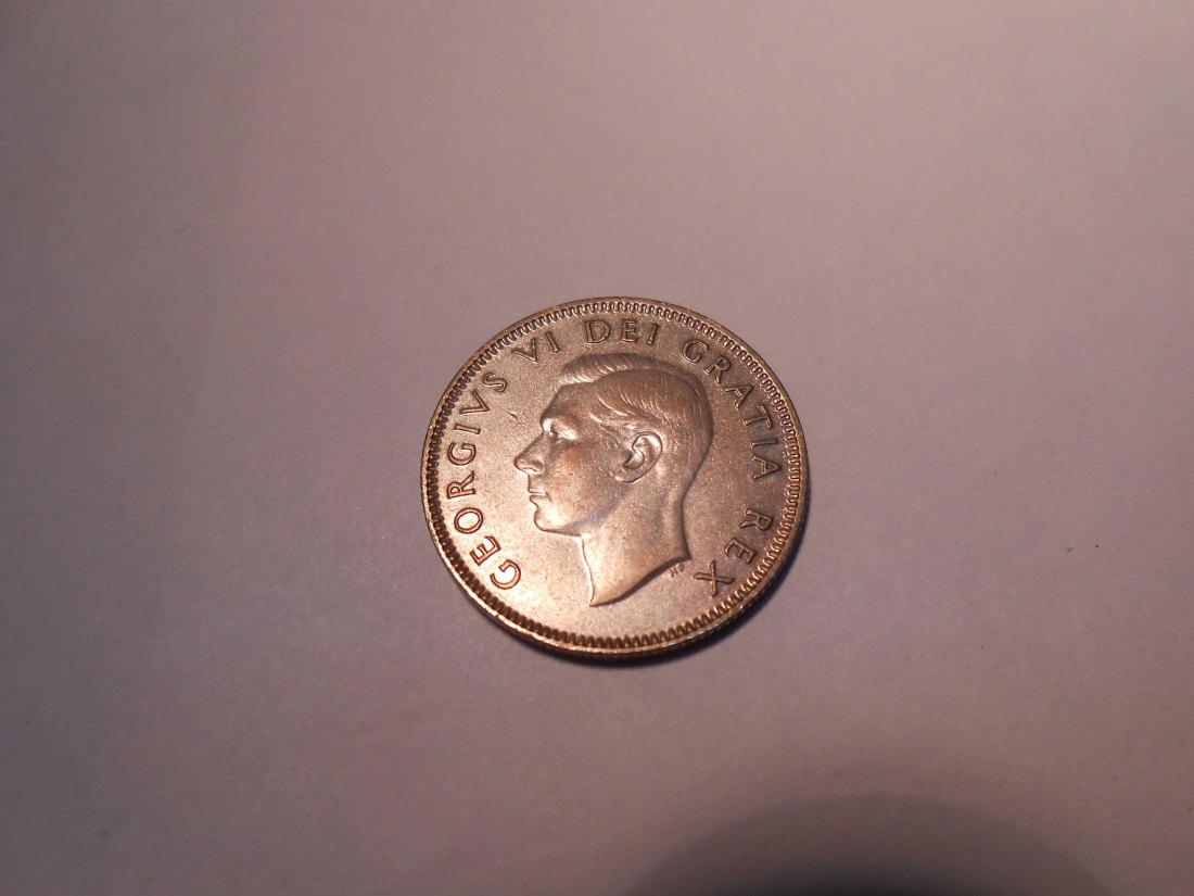  Kanada 25 Cent 1951 König Georg VI. (KM# 44 Silber 800)   