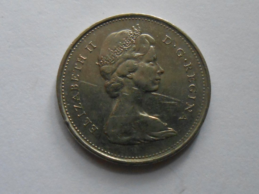 Kanada 25 Cent 1972 Königin Elizabeth II. (KM# 62b Nickel)   