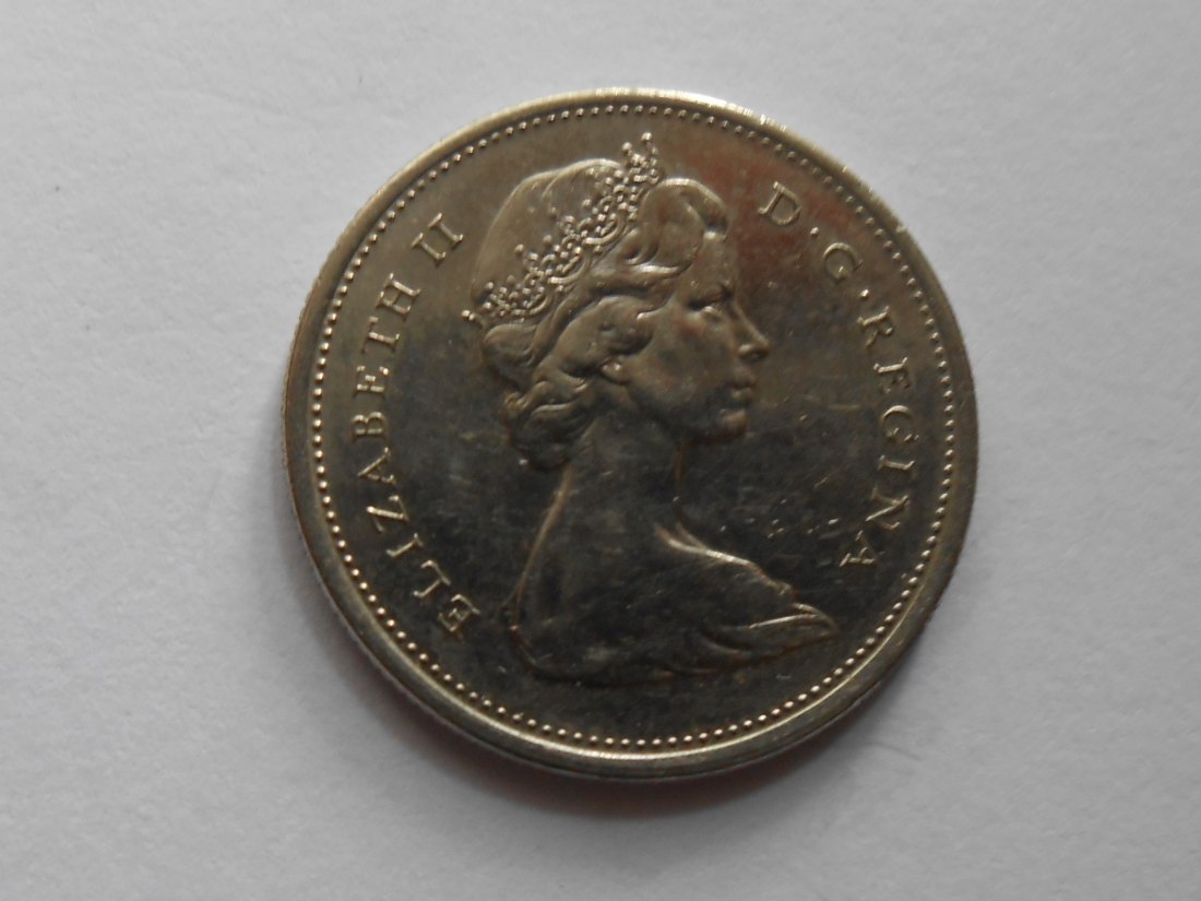  Kanada 25 Cent 1974 Königin Elizabeth II. (KM# 62b Nickel)   