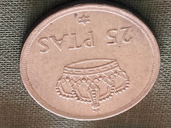  Münze Münzen Umlaufmünze Spanien 25 Pesetas 1975 im Stern 80   
