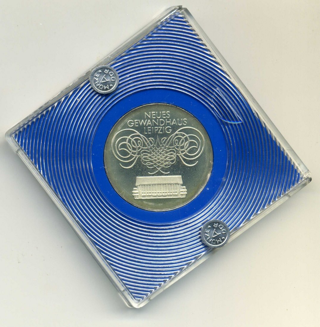  10 Mark 1982 Gewandhaus PP in Original Schachtel mit Plombe   