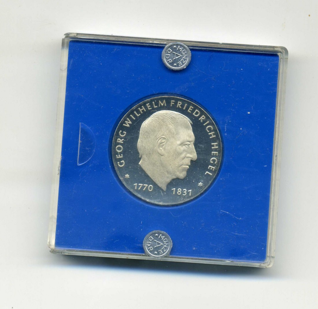  10 Mark 1981 Hegel PP in Original Schachtel mit Plombe   