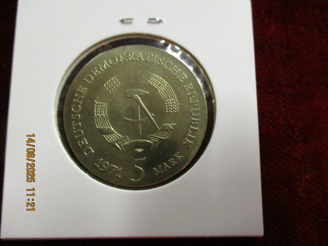  5 Mark DDR 1971 Johannes Kepler 12,2g   