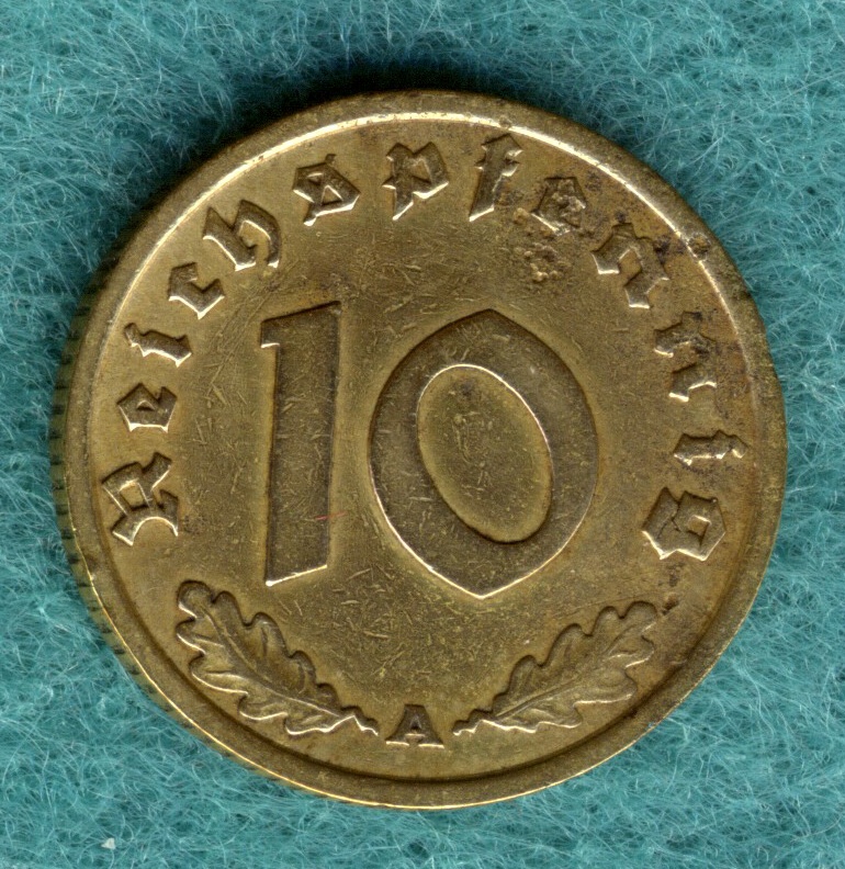  J.364 Drittes Reich - 10 Reichspfennig 1936 A   