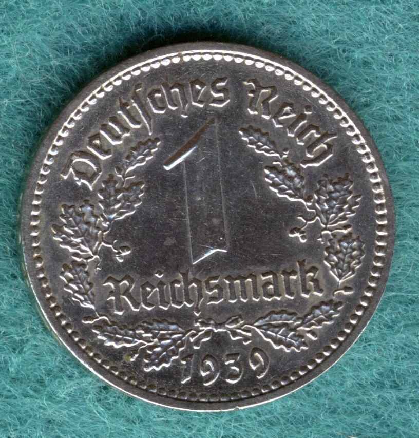  J.354 Drittes Reich - 1 Reichsmark 1939 A   