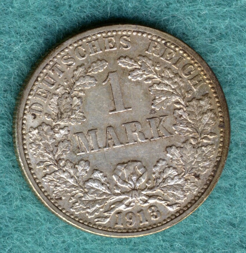 J.17 Kaiserreich - 1 Mark 1913 F   