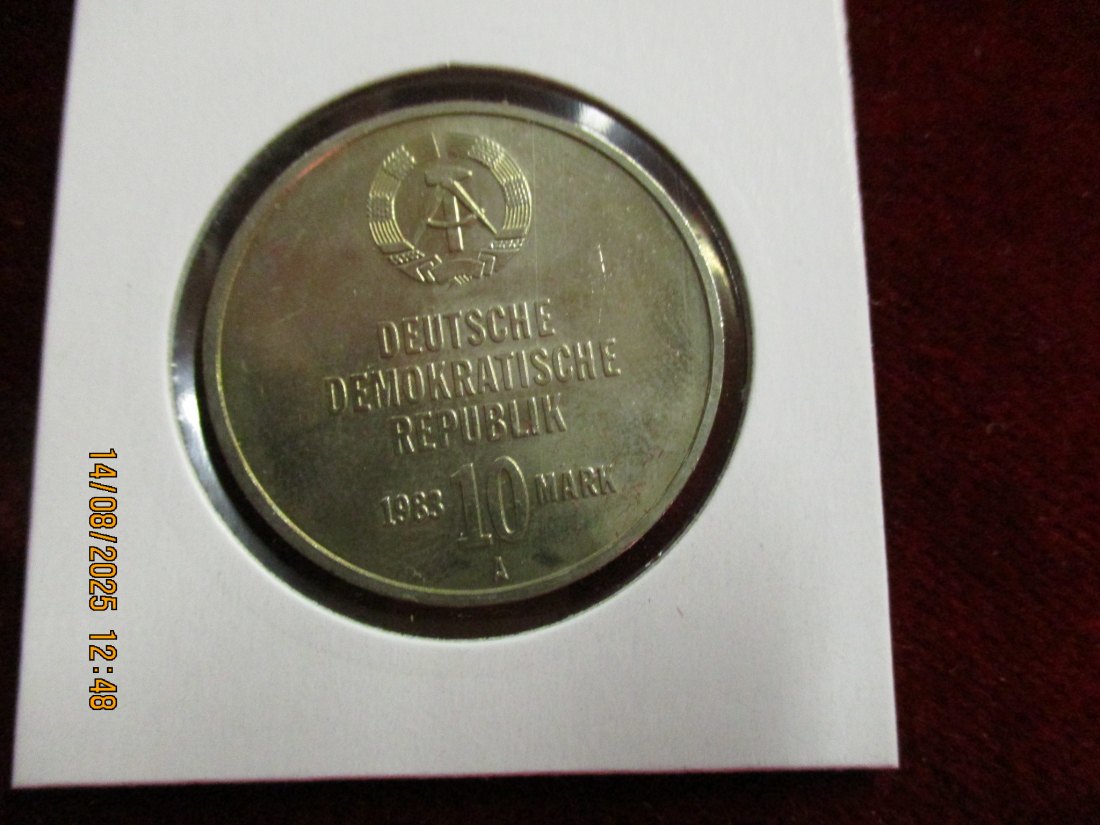  10 Mark DDR 1983 Kampfgruppen der Arbeiterklasse 12g   
