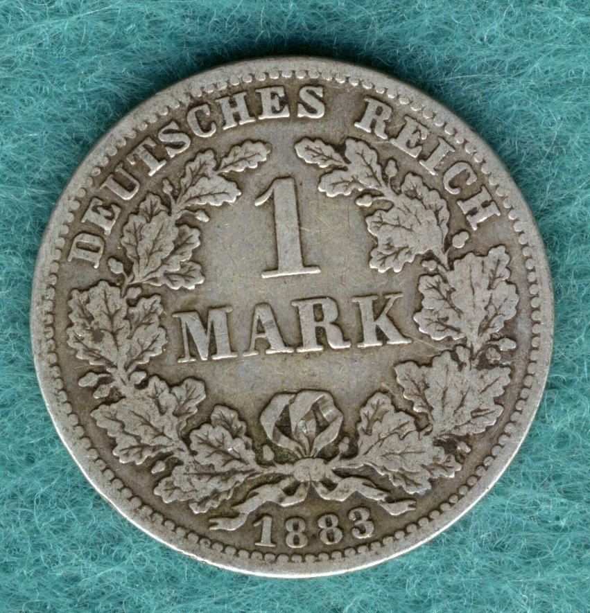  J.9 Kaiserreich - 1 Mark 1883 D   